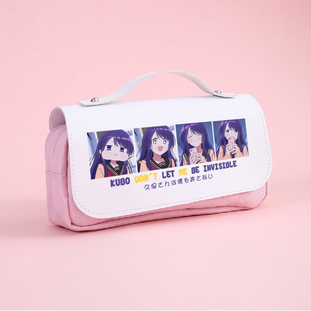 Kubo Won't Let Me Be Invisible anime and manga Two-Dimensional Kubo Jusaki around pencil pouch large stationery box students junior