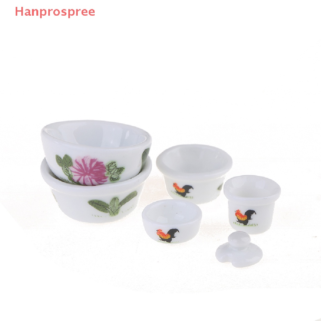 Bộ Chén Dĩa Chén Dĩa Bằng Sứ Tỉ Lệ 1: 12 Trang Trí Nhà Búp Bê
