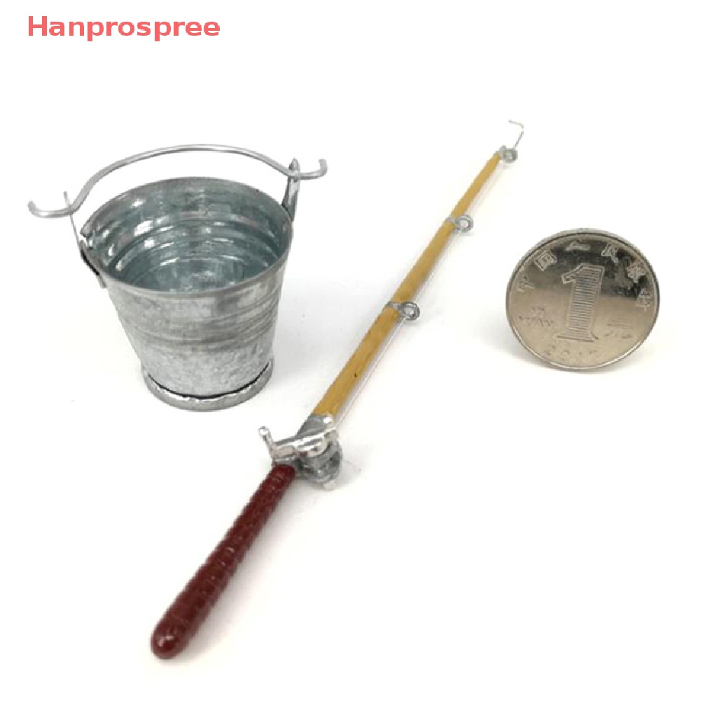 Bộ 2 Mô Hình Cần Câu Cá Bằng Kim Loại 1: 12 Trang Trí Nhà Búp Bê