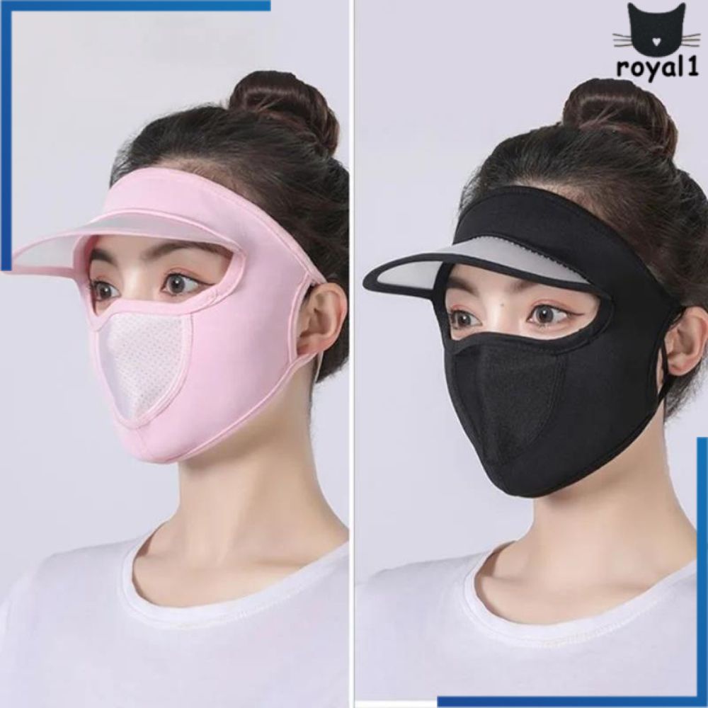 Khẩu Trang Bảo Vệ Toàn Mặt Thoáng Khí Chống Nắng Cho Cả Nam Và Nữ Vải Lụa Che Nắng Trán Chống Tia Uv Royal1.vn