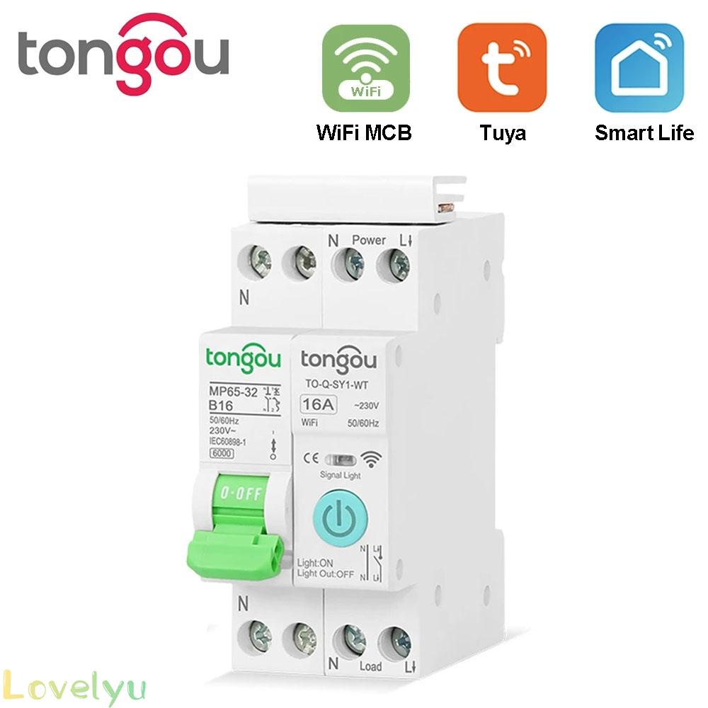 ⭐2023 ⭐TUYA MCB WIFI Smart Circuit Breaker With Metering 1P 32A Control Switch by APP