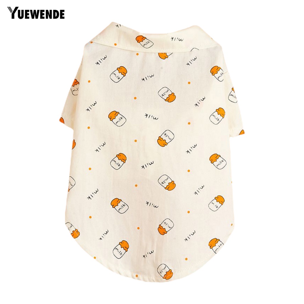 Yue.z Trang Phục Hóa Trang Cho Cún Cưng In Hình Chai Sữa Thời Trang Mùa Hè Đáng Yêu