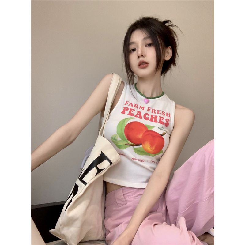 Áo Thun Ba Lỗ Nữ Dáng Ôm In Chữ