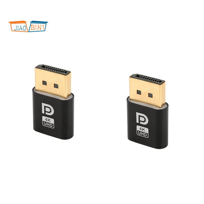 Bộ 2 Phích Cắm Chuyển Đổi Hiển Thị 4K DP Chuyên Dụng Cho Máy Tính PC