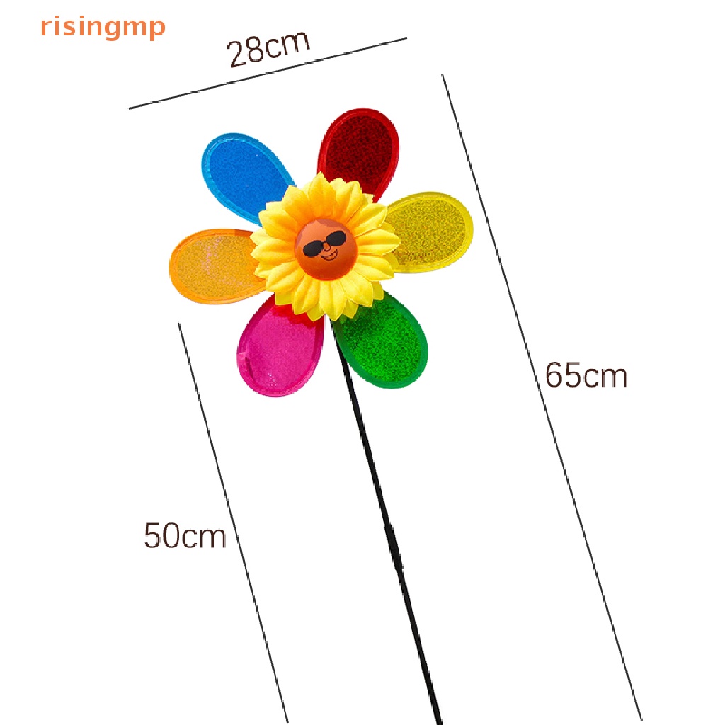 [Giã Gió] Chong Chóng Hoa Hướng Dương Đính Kim Sa Nhiều Màu Sắc Có Thể Gập Lại Trang Trí Nhà Cửa Sân Vườn Cắm Trại