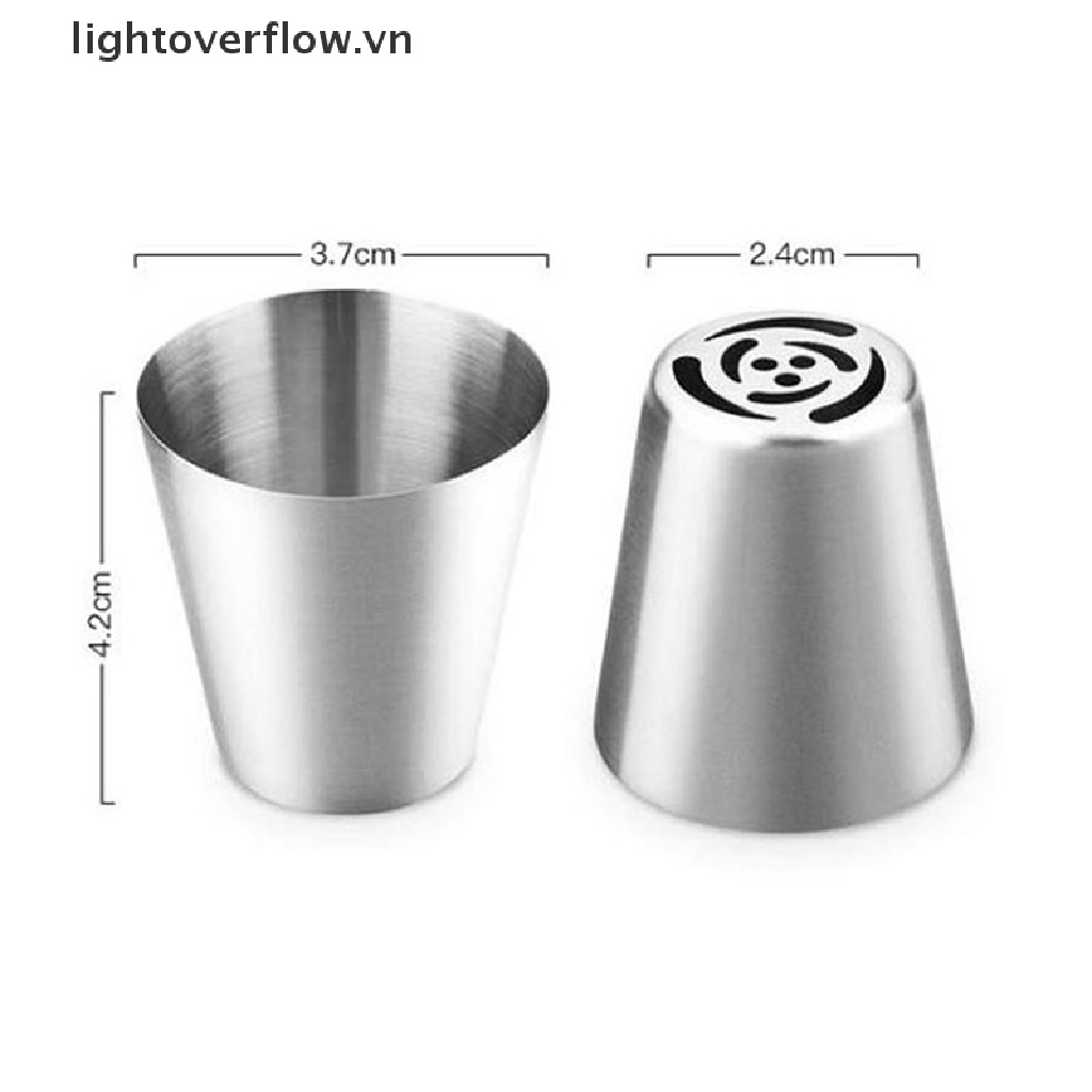 Bộ 6 Đuôi Bắt Bông Kem Bằng Thép Không Gỉ Phong Cách Nga