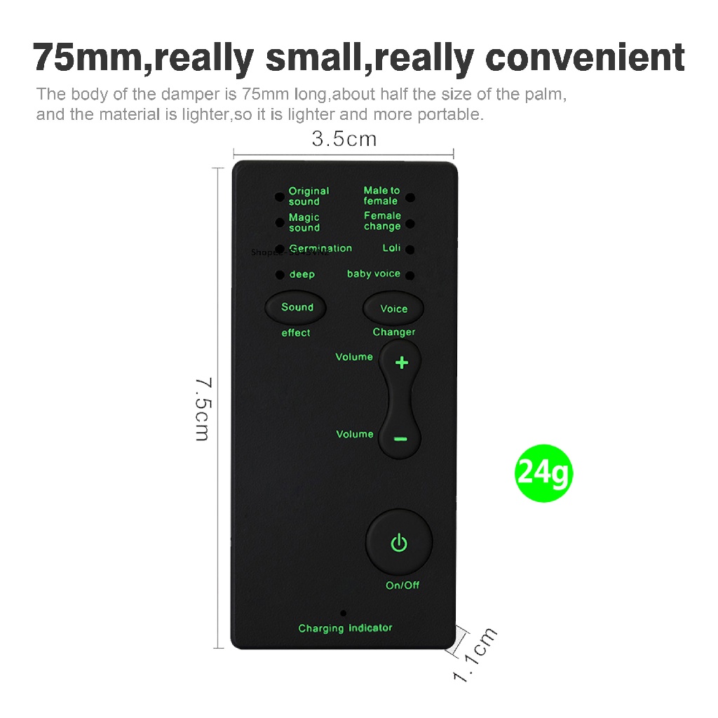 Thiết Bị Thay Đổi Giọng Nói Thay Đổi Giọng Nói Cho Máy Tính / Laptop / Máy Tính Bảng {REFRE2} 7 Màu Khác Nhau