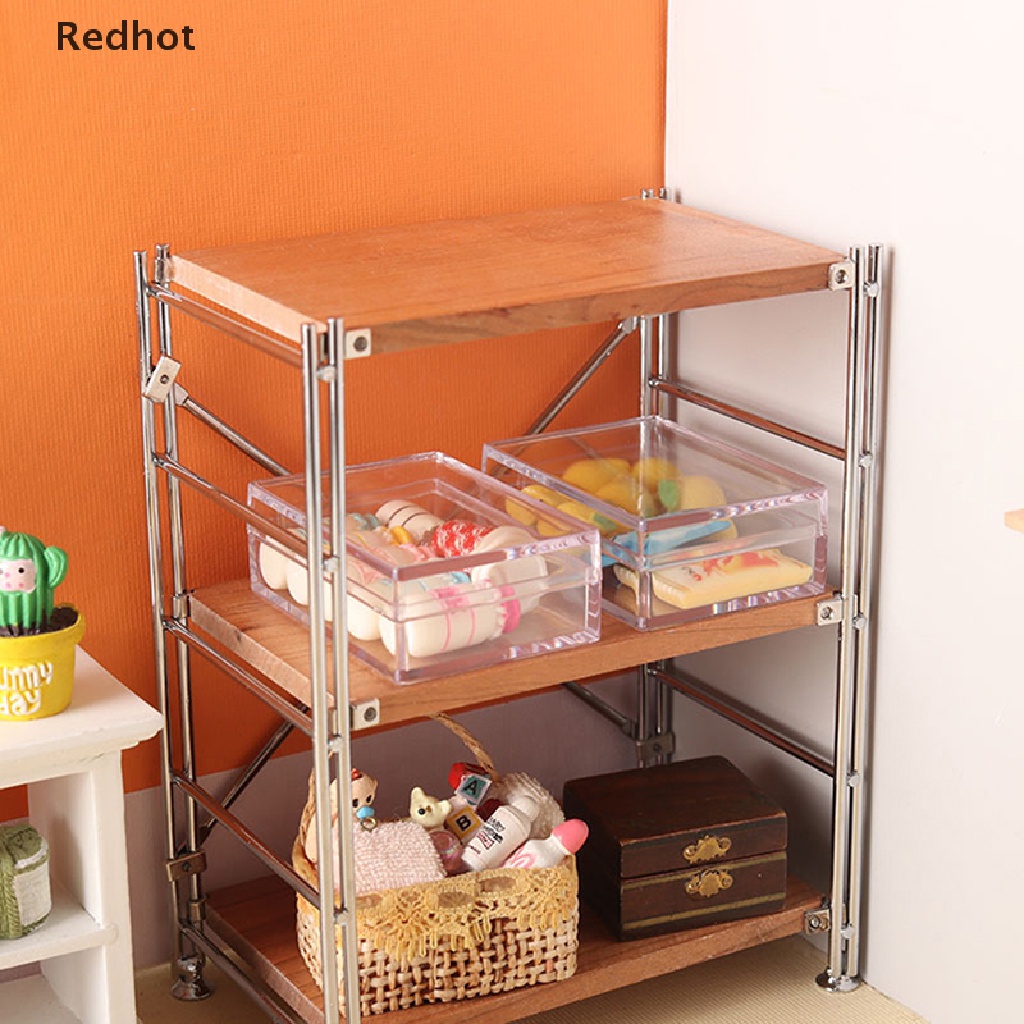 Hộp Đựng Đồ Mini Trong Suốt Trang Trí Nhà Búp Bê Tỉ Lệ 1 / 12