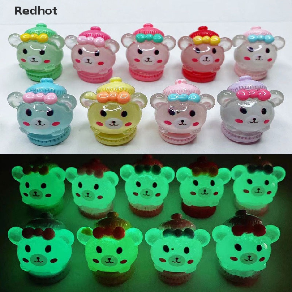 1 Thỏ / Gấu Hoạt Hình / Gấu Dạ Quang Trang Trí Tiểu Cảnh DIY