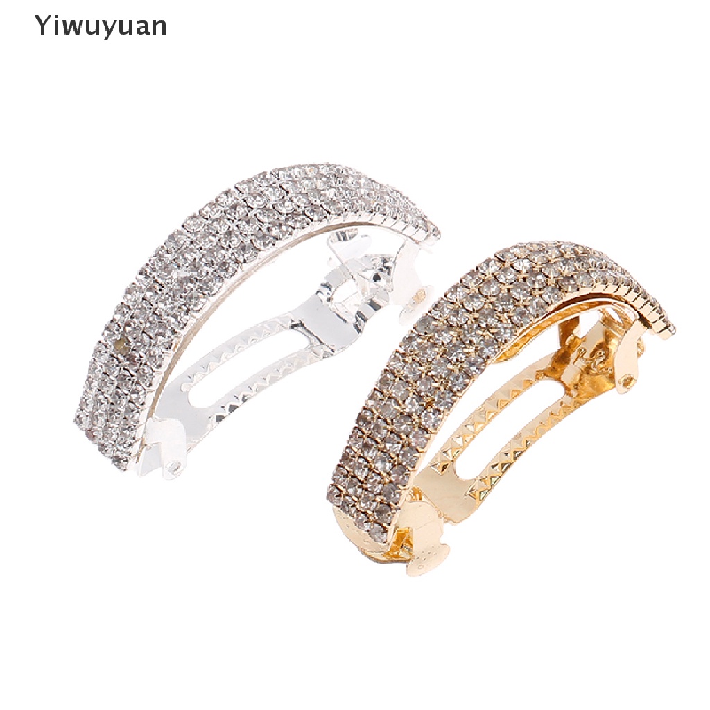 Kẹp Tóc Đính Đá Kim Loại Thời Trang Cho Nữ