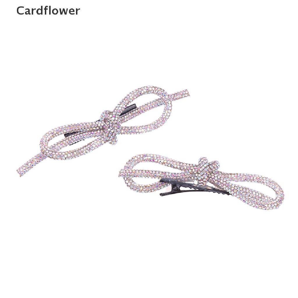 Bộ 2 Kẹp Tóc Nơ Đính Đá Thời Trang