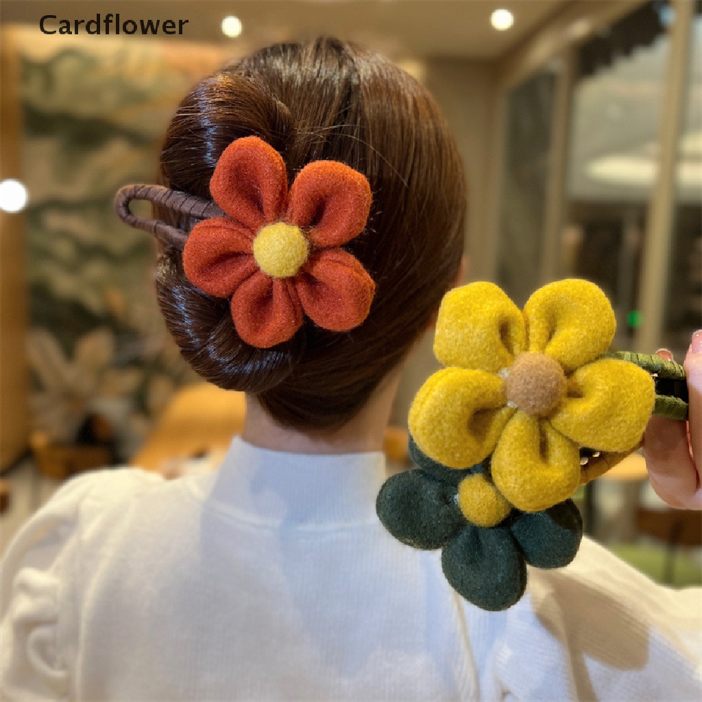 &lt; Cardflower &gt; Kẹp Tóc Hình Hoa Lớn Thời Trang Cho Nữ