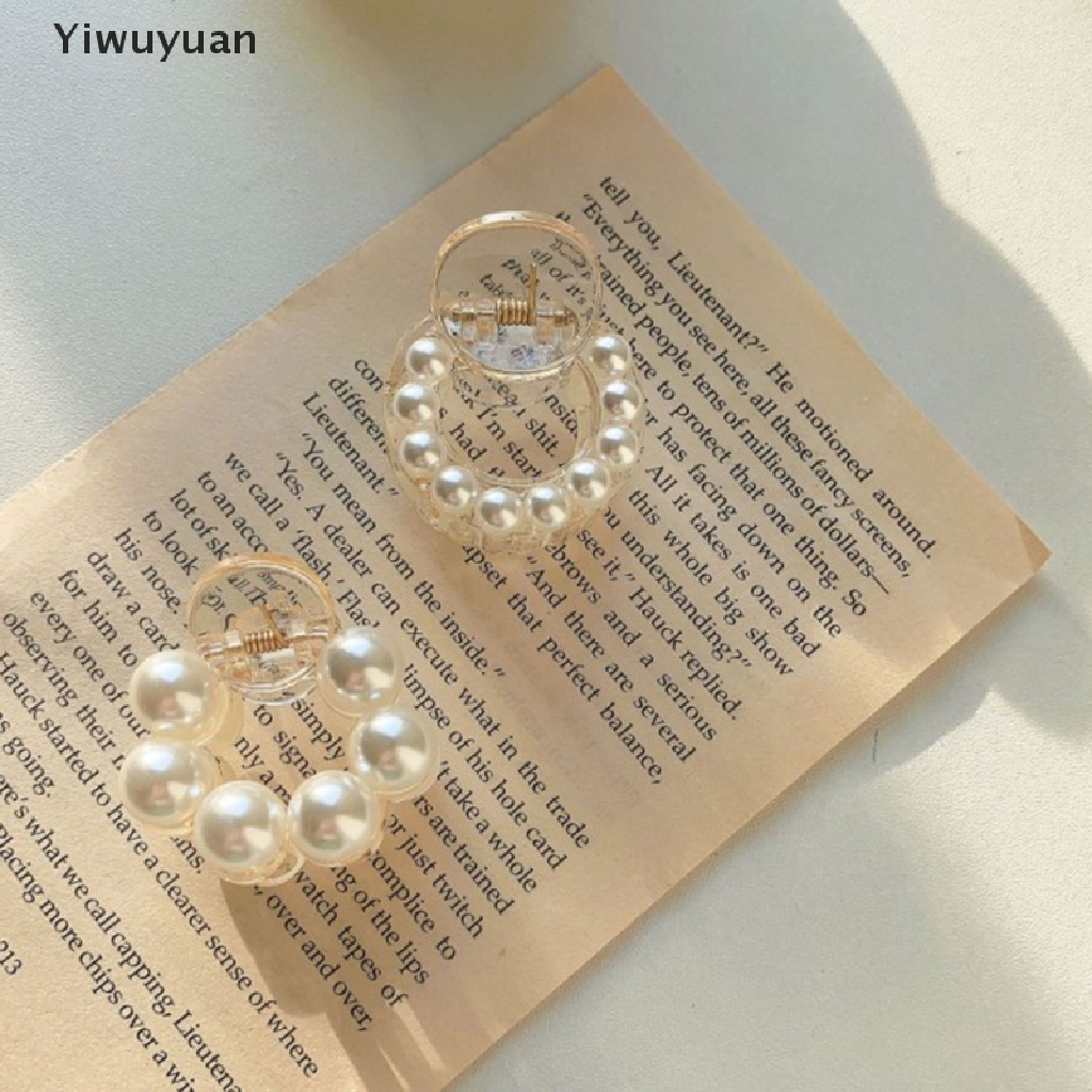 1 Kẹp Tóc Ngọc Trai Tròn Mini Cho Nữ