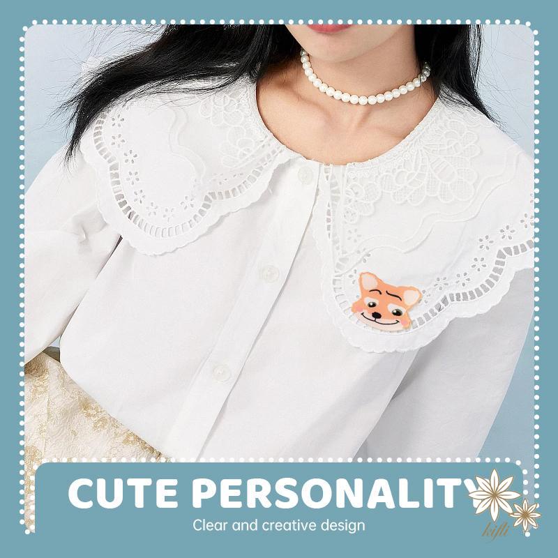 Ghim Cài Áo Chất Liệu Acrylic Mềm Họa Tiết Hoạt Hình Dễ Thương