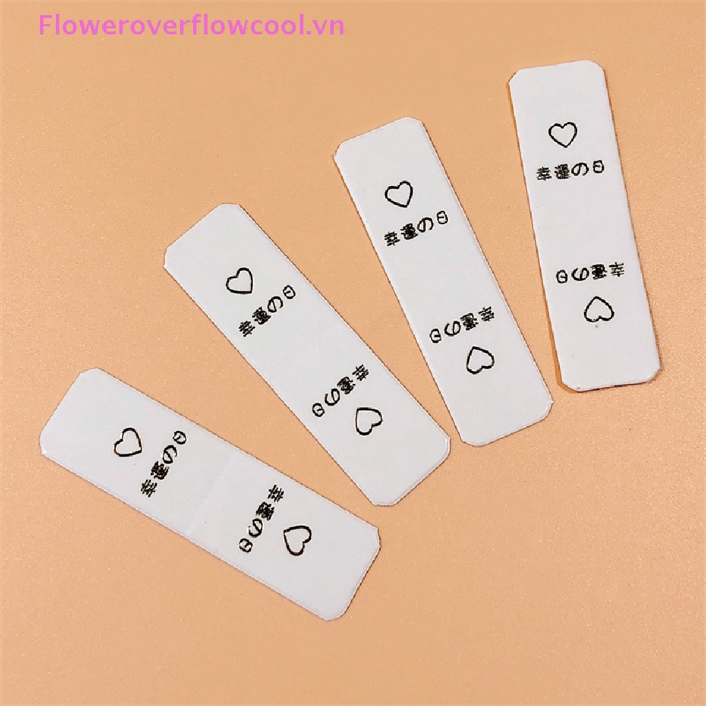 Set 100 Thẻ Giấy Kraft Màu Trắng Trưng Bày Dây Buộc Tóc