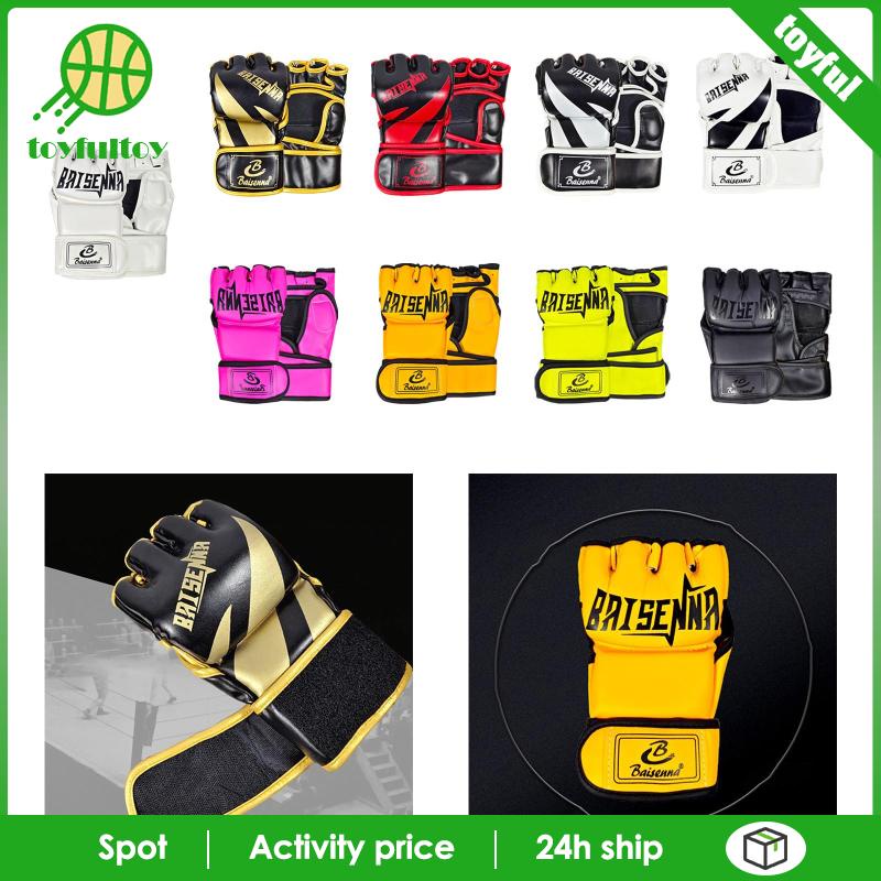 Găng Tay Hở Ngón Tập Đấm Bốc Chuyên Dụng