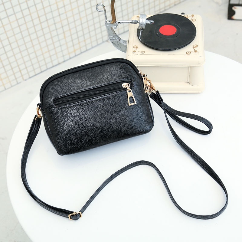 MISCHA Túi Da pu Đeo Chéo Phong Cách Hàn Quốc Đơn Giản Dành Cho Nữ