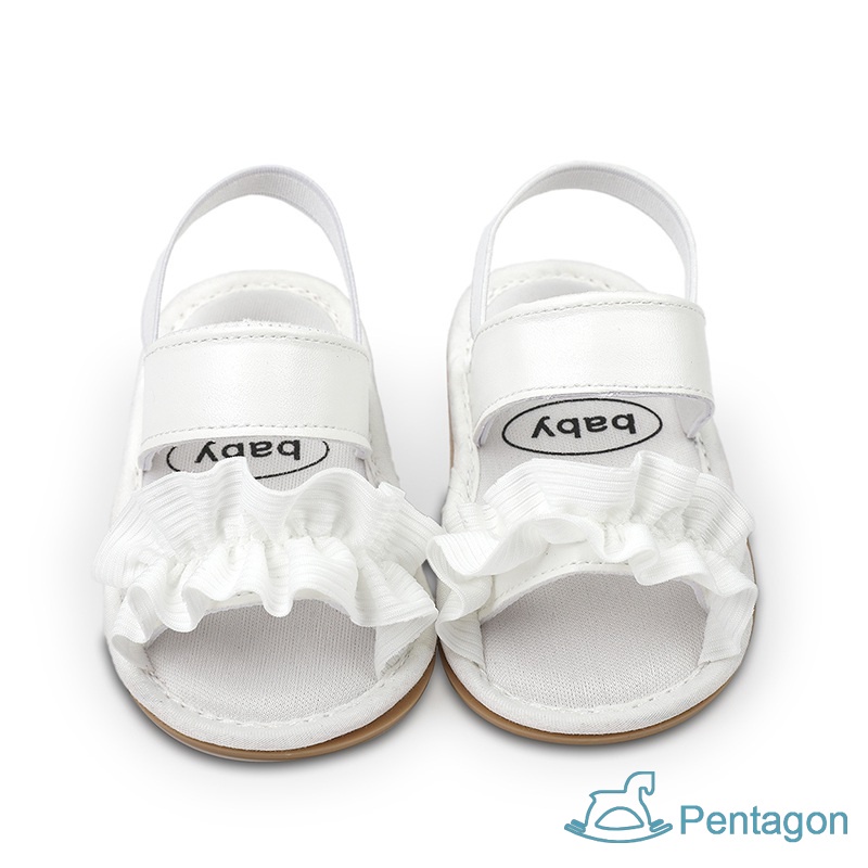 Xăng đan Đế Mềm Chống Trượt Đính Nơ Thời Trang Mùa Hè Cho Bé Gái