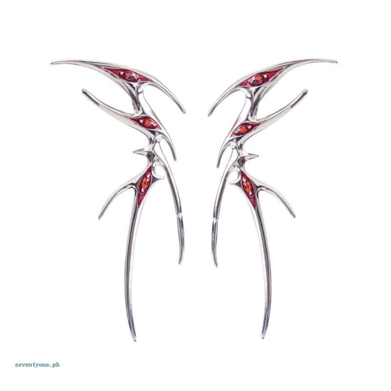 Bông Tai Hình Bướm Màu Bạc Đính Đá Zircon Thời Trang Cho Nữ