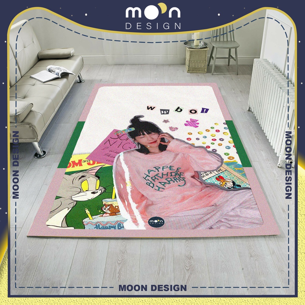 Thảm Trang Trí Moon Design Kpop Ca Sĩ Taeyeon SNSD Aesthetic Decor Trải Sàn Phòng Ngủ Phòng Khách Văn Phòng