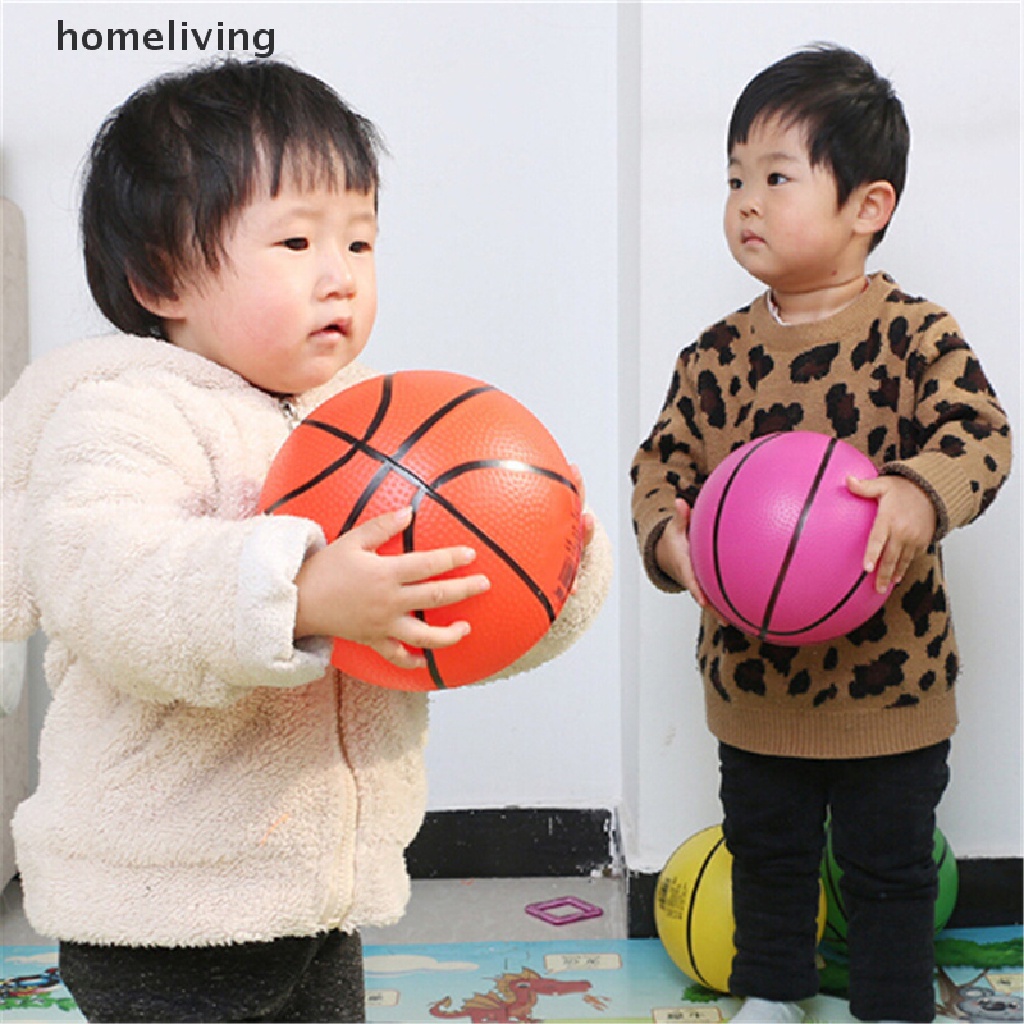 Bóng Rổ Bơm Hơi 20cm Bằng PVC Cho Bé Chơi Thể Thao Ngoài Trời