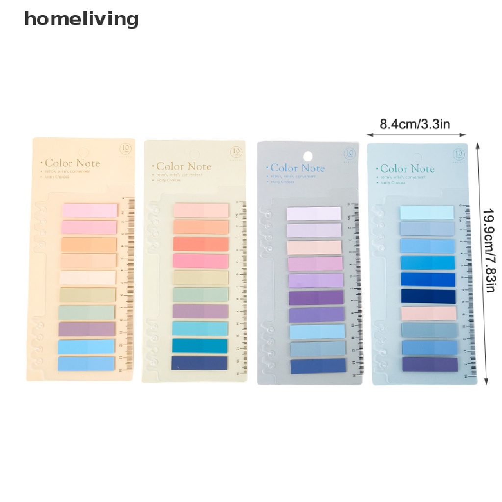 Homeliving Set 200 Tờ Giấy Dán Ghi Chú Đánh Dấu Trang Sách Hình Lá Cờ