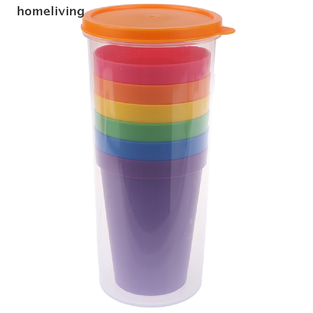 Bộ Đồ Chơi 6 Cốc Xếp Chồng Lên Nhau Nhiều Màu Sắc Dễ Thương Cho Bé