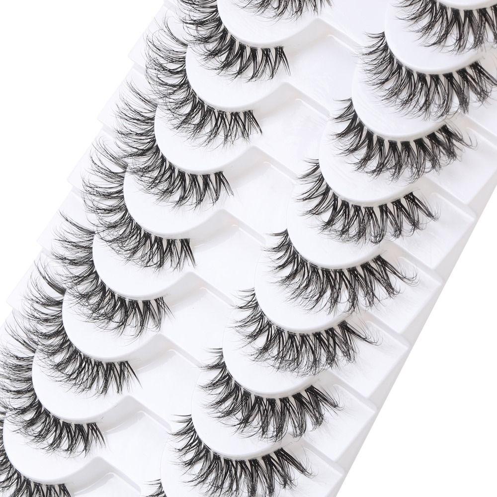 EBINLANDS Lông Mi Giả Xoăn Dày Tự Nhiên Trong Suốt Kiểu Châu Á Hàn Quốc