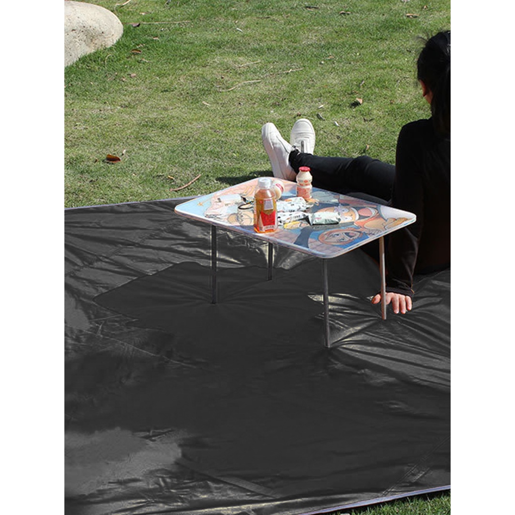 Lều Vải Oxford Che Nắng Chống Mưa Hình Viên Kim Cương Màu Đen / Bạc Dùng Khi Đi Cắm Trại Ngoài Trời