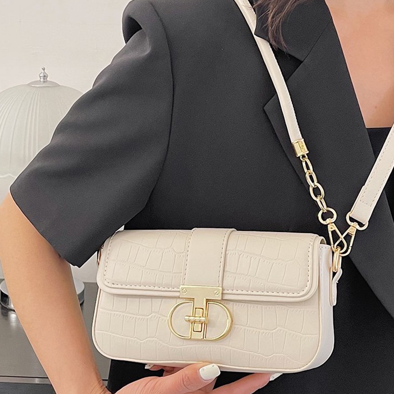 Túi Đeo Vai / Đeo Chéo Hình Vuông Cỡ Nhỏ Họa Tiết Vân Đá Chất Lượng Cao Thời Trang Cho Nữ