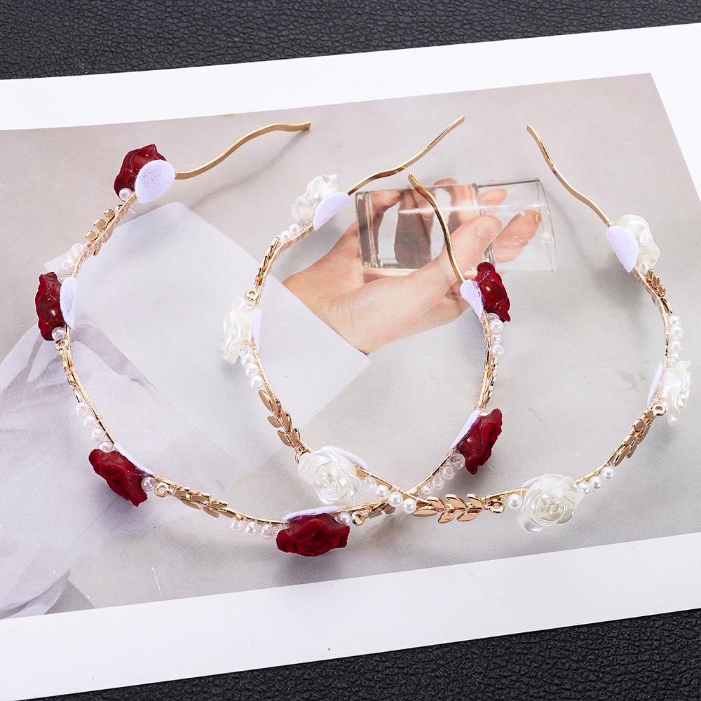 Băng Đô Cài Tóc Đính Hoa Thời Trang Xuân Hè Cho Bạn Gái / Bạn Bè / Spa