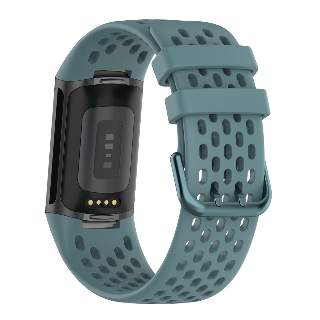 Dây Đeo Thay Thế Bằng Silicon Thoáng Khí Cho Fitbit Charge 5 5