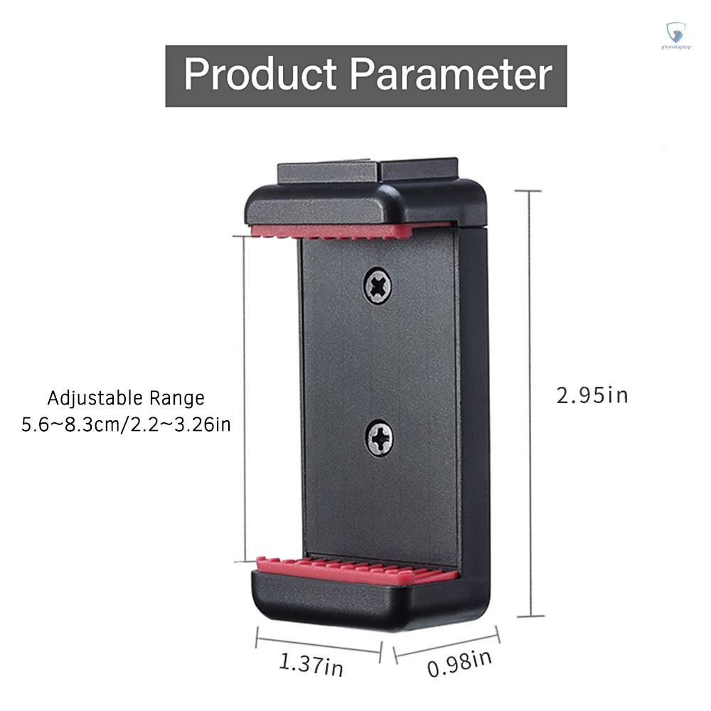 Kẹp Gắn Điện Thoại Ulanzi ST-07 Có Lỗ Vít 1 / 4 Inch Mở Rộng 5.6-8.3cm Có Thể Điều Chỉnh Cho Tripod / Đèn LED / Micro