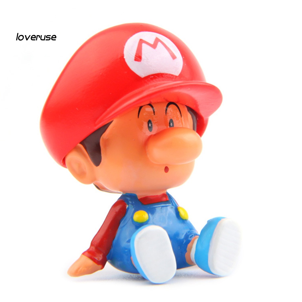 Mô Hình Nhân Vật Super Mario Bằng Nhựa Resin Dễ Thương Trang Trí Bàn Làm Việc DIY