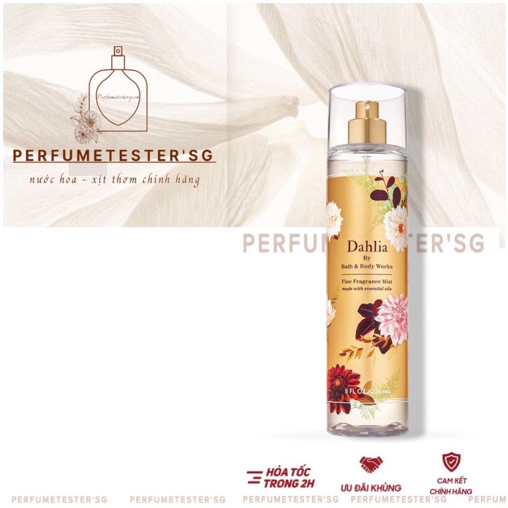 Xịt thơm cơ thể Body mist Bath & Body Works - Dahlia   ⁻ -𝒑𝒆𝒓𝒇𝒖𝒎𝒆𝒕𝒆𝒔𝒕𝒆𝒓