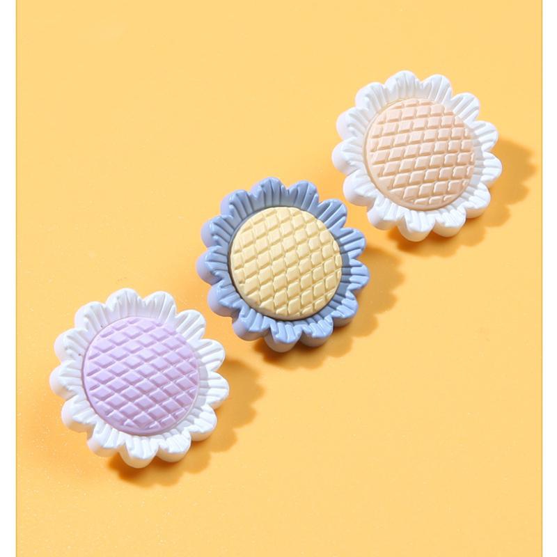 Set 10 Nút Áo Hình Hoa Hướng Dương Hoạt Hình Cho Bé