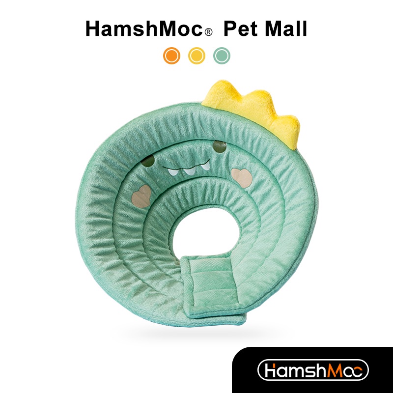 HamshMoc Vòng Cổ Elizabethan Mềm Mại Trọng Lượng Nhẹ Chống Liếm Vết Thương Cho Thú Cưng