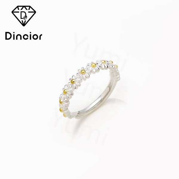 Nhẫn Hở Hình Hoa Cúc Nhỏ Xinh Ngọt Ngào Dễ Điều Chỉnh Cho Bạn Gái