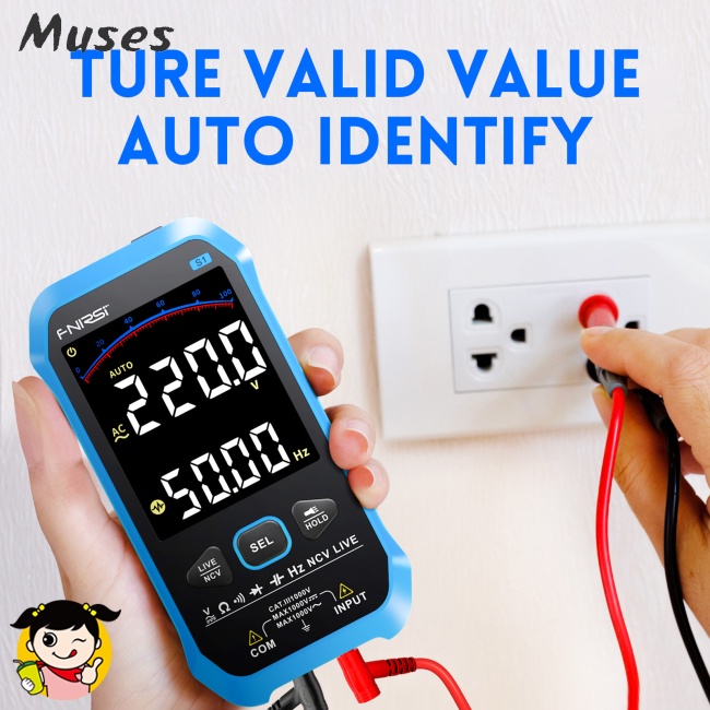 Đồng Hồ Vạn Năng Kỹ Thuật Số S1 Đếm 9999 Độ Chính Xác Cao Thiết Kế Nhỏ Gọn Siêu Mỏng Tiện Dụng Cho Gia Đình