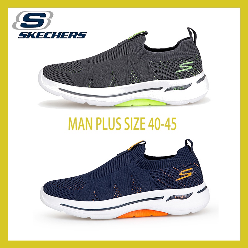 Giày Slip on 3 Màu Không Dây Thoải Mái Thoáng Khí Thoải Mái Và Thoáng Khí Skechers_Kasut Sukan Lelaki Cho Nam