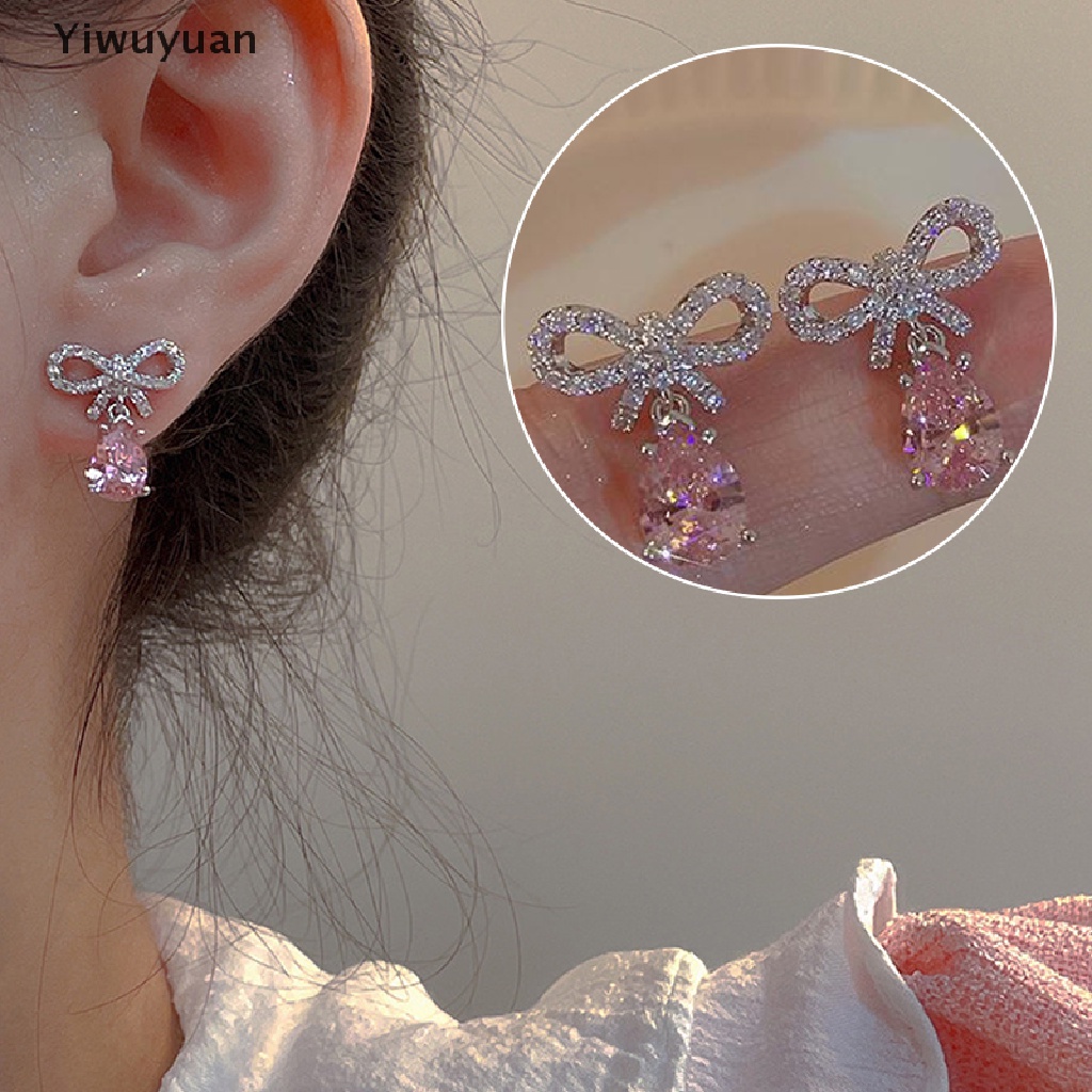 1 / 2 Đôi Bông Tai Hình Giọt Nước Thời Trang Nữ Tính