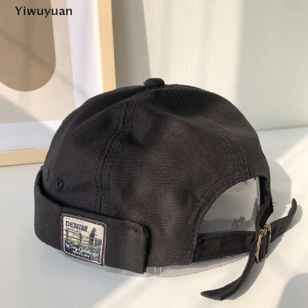 < Yiwuyuan > Mũ Bucket Quấn Vành Không Vành Giữ Ấm Phong Cách Thủy Thủ Cổ Điển Cho Nam Và Nữ