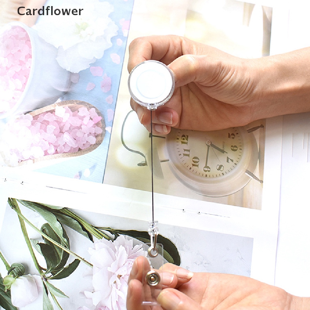 &lt; Cardflower &gt; Móc Khóa Dạng Cuộn Đựng Thẻ ID / Huy Hiệu Y Tá Bệnh Viện Hoạt Hình Có