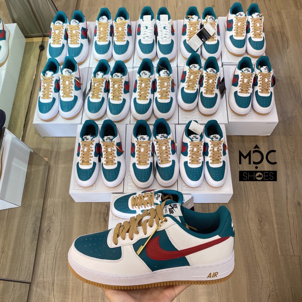 *CHÍNH HÃNG* Giày thể thao Sneaker N.I.K.E Air Force 1 By You CUSTOM màu Gucci 2022 - Code: D07417 - 991