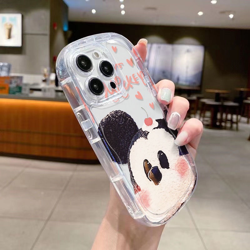✅Ốp Điện Thoại Mềm Trong Suốt Chống Sốc In Hình Mickey Cho Iphone 13 12 xs xr 8p Promax 1411 7
