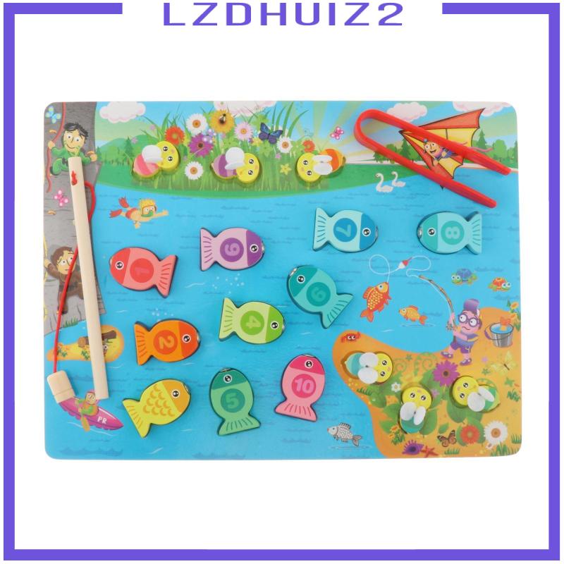 Bộ Đồ Chơi Câu Cá Bằng Gỗ Giáo Dục Cho Bé