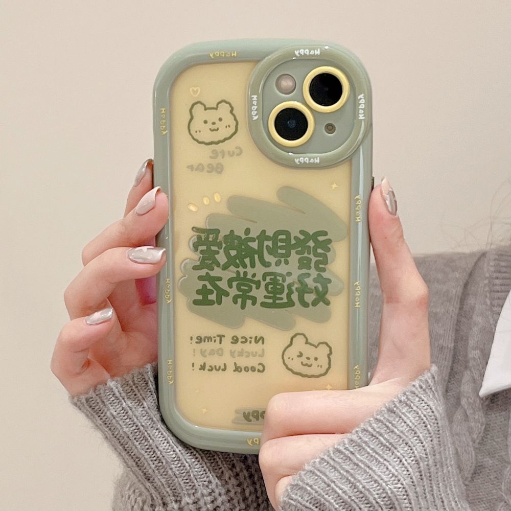 Ốp Điện Thoại TPU Mềm Chống Rơi Chống Bụi Hình Gấu Dễ Thương Cho IPhone 11 12 13 14 Pro Max