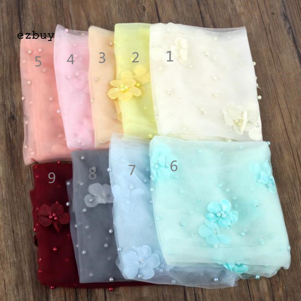 Chăn Quấn Em Bé Phối Ren Hoa Thoáng Khí Dùng Làm Đạo Cụ Chụp Ảnh