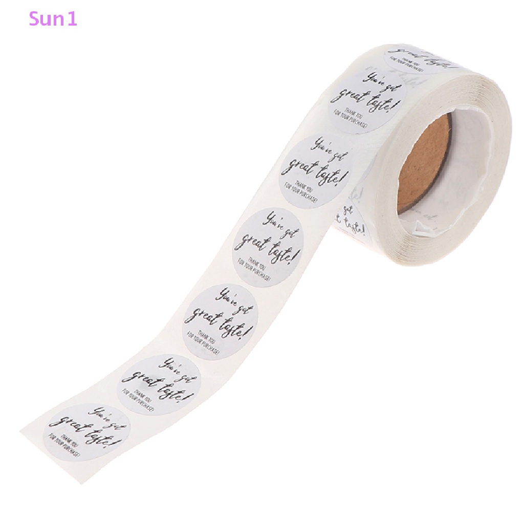 Sun1 > 500 Miếng Dán Họa Tiết Thank You Dễ Thương Trang Trí Sổ Tay / Quà Tặng