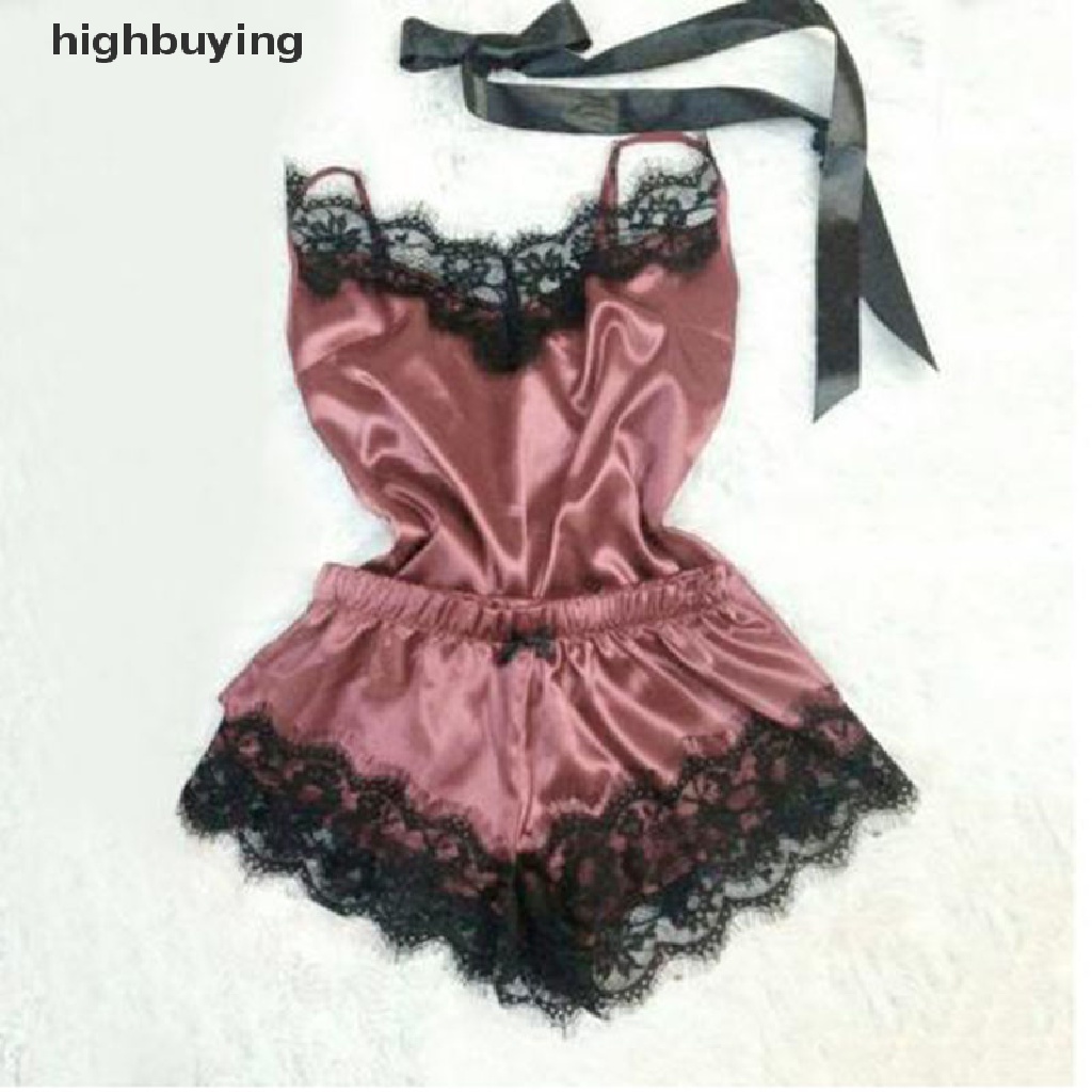 Bộ Đồ Ngủ Lụa Sa Tanh Gợi Cảm Cho Nữ